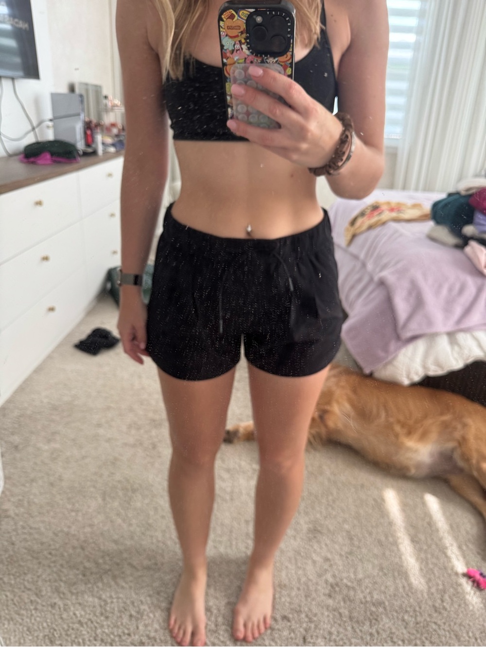 Lululemon Black Drawstring Short